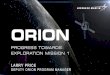 ORION - PROGRESS TOWARDS EXPLORATION MISSION 1€¦ · orion spacecraft launch abort system abort motor jettison motor attitude control motor service module crew module . title: orion