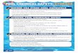 POOL CHEMICAL SAFETY: STORAGE · 2019-05-03 · Learn your pool’s Emergency Chemical Spill Response Plan and practice steps (for example, evacuation) Follow product label directions