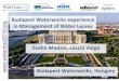Budapest Waterworks experience in Management of Water ...waterloss2019.org/images/prezentari/S8_P1_Evelin... · Evelin Madzin, László Varga Budapest Waterworks, Hungary. CONTENT: