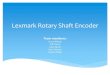 Lexmark Rotary Shaft Encoder · Input 24 VDC motor power, 5 or 3.3 VDC, and Ground Output High ≥ 2.2 VDC; Low ≤ 0.6 VDC Pulse width ≥ 17 μsec Motor Speed