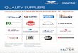 QUALITY SUPPLIERS · QUALITY SUPPLIERS Proud to provide A COMPREHENSIVE ASSORTMENT OF PRODUCTS. Built to RELY ON. TM New Flyer Parts™ offers a comprehensive assortment of products