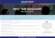 FIRST TIME MANAGERS - Kaplan LPD...Transitioning from staff to supervisor Transitioning from staff to supervisor Understanding managerial effectiveness +971.4.554.6184 | First Time