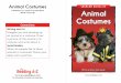 Animal Costumes LEVELED BOOK D A Reading A Z Level D … · Animal Costumes What are some costumes animals can wear? Focus Question Written by Nancy Helen Kessler Animal Costumes