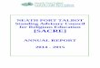 NEATH PORT TALBOT Standing Advisory Council for Religious ... · SACRE Annual Report 2014 - 2015 2 SACRE NEATH PORT TALBOT STANDING ADVISORY COUNCIL FOR RELIGIOUS EDUCATION ANNUAL