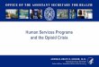 Human Services Programs and the Opioid Crisis · 2019-09-01 · OFFICE OF THE ASSISTANT SECRETARY FOR HEALTH ADMIRAL BRETT P. GIROIR, M.D. Assistant Secretary for Health Senior Adviser,