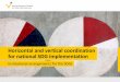 Horizontal and vertical coordination for national SDG ...€¦ · •Project management: concrete programs or measures for implementation Budgetary inducements •Incentives for cross-sectoral