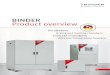 BINDER Product overview · PDF file BINDER product overview 3 Product overview | BINDER Looking for the right climate chamber? BINDER products fit the bill perfectly. Every BINDER