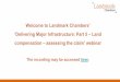 Welcome to Landmark Chambers’ ‘Delivering Major ... · Welcome to Landmark Chambers’ ... • AA’s interest: –Efficient disposal of claims –Informed offers inc. sealed