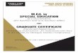 M.Ed. in SPECIAL EDUCATION - Oakland University · 2020-05-27 · M.Ed. in SPEIAL EDUATION with EI/ED ONENTRATION (for teachers and non-teachers alike) The M.Ed. in Special Education