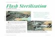 Central Sterile Management Flash Sterilization · Central Sterile Management assurance level of less than one microbe in a million survival has occurred in a abbreviated process