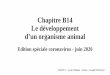 Chapitre B14 Le développement d’un organisme …josephnicolassvt.fr/wp-content/uploads/2020/06/Ch-B14...Seul le développement embryonnaire est au programme. La diversité des organismes