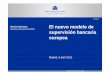 Ramón Quintana El nuevo modelo de supervisión bancaria europea · 2020-07-28 · Nombramientos de la Presidenta, Vicepresidenta y Directores Generales. Reclutamiento de personal