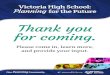 Thank you for coming. - School District 61 Greater Victoria€¦ · Thank you for coming. Please come in, learn more, and provide your input. Victoria High School: Planning for the