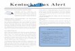 A REVENUE PUBLICATION FOR THE TAX PROFESSIONAL … Alerts... · Normal hours will resume on Monday, Jan. 3, 2011. Kentucky Tax Alert comments and suggestions should be addressed to