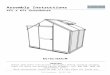 Assembly Instructions G1 Evika Greenhouse... · Web viewAssembly Instructions 4ft x 6ft Greenhouse EV/G1/6X4/M IMPORTANT Please read these instructions thoroughly before starting
