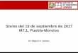 Sismo del 19 de septiembre de 2017 M7.1, Puebla-Morelossmis.org.mx/pdf/Sismo M71_Puebla_Morelos_MAJT.pdf · Descripción Sismo ocurrido el 19 de septiembre de 2017 a 12 km al sureste
