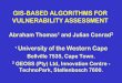 GIS-BASED ALGORITHMS FOR VULNERABILITY ...fred.csir.co.za/.../Presentations/GIS_AbrahamThomas.pdfgroundwater vulnerability. ¾Sensitivity analysis: The methods will be analyzed for