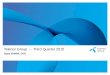 Telenor Group Third Quarter 2015...This presentation contains statements regarding the future in connection with the Telenor Group’s growth initiatives, profit figures, outlook,