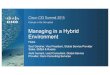 ManaginginaHybrid Environment - Cisco · Andrew Buss Consulting Manager, IDC Europe –DC Infrastructure and Client Devices abuss@idc.com Cisco CIO Summit –Hamburg –4thMarch 2015