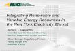Integrating Renewable and Variable Energy Resources in the ... · the New York Electricity Market ... reliability limitations while minimizing the energy resource limitation and duration