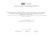 The Study of the Influencing Factors of SMEs’ Financing ... · The Study of the Influencing Factors of SMEs’ Financing Modes Under the Backdrop of ... defines the key elements