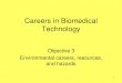 Careers in Biomedical Technology · PDF file Biomedical Engineer Educational Requirements: Bachelor’s Degree Areas of Specialization: 1. Clinical Engineering - the biomedical engineer