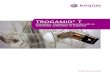 TROGAMID® T...phthalic acid and 2,2,4- /2,4,4-trimethyl hexamethylene diamine, a chemical com-position that is responsible for their amorphous structure. This makes TROGAMID® T transparent