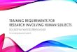 TRAINING REQUIREMENTS FOR RESEARCH INVOLVING HUMAN … · CITI Social Behavioral Responsible Conduct of Research Course. CREATING YOUR NEW CITI ACCOUNT ... HUMAN SUBJECTS RESEARCH