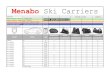 Menabo Ski Carriers · - novÉ vozy - opravy - nelze pouŽÍt - speciÁlnÍ vozy pro evropskÝ trh. aconcagua igloo shuttle viking himalaya. tÜv . 000008500000 . iso . 000008600000