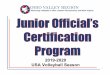 OVR Junior Officials Certification Program - Revised ...Microsoft PowerPoint - OVR Junior Officials Certification Program - Revised January 2020 Author: bheme Created Date: 1/6/2020