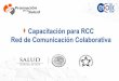 Capacitación para RCC Red de Comunicación Colaborativadgps.ecolls.com.mx/Descargas/Escuela_y_Salud/RCC Salud... · 2016-06-07 · Dirección General de Promoción de la Salud Programa