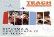 Teach International TESOL · PDF file 2017-02-13 · DIPLOMA OF TESOL UPGRADE (NATI 031 8) TESOL INTERNATIONAL Upgrade your Certificate IV in TESOL to a Diploma of TESOL The successful