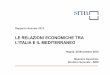 Rapporto Annuale 2012 · Rapporto Annuale 2012 LE RELAZIONI ECONOMICHE TRA L’ITALIA E IL MEDITERRANEO ... 55% tra il 2001 ed il 2011. ... Fonte: elaborazione SRM su dati Istat