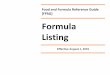 Food and Formula Reference Guide [FFRG] · 2019-08-01 · Effective August 1, 2019 Page 3 of 11 Missouri Department of Health and Senior Services WIC and Nutrition Services (07/19)