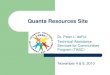 Quanta Resources Site · TASC Quanta Community Presentation Author: TASC Created Date: 11/8/2010 3:19:58 PM 