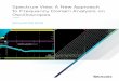 Spectrum View: A New Approach to Frequency Domain Analysis ... · In this case, it’s 2.4 GHz. Using Spectrum Time, we were able to scroll through the acquisition and see when the