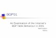 BGP’01 - Geoff Huston · BGP’01 An Examination of the Internet’s BGP Table Behaviour in 2001 Geoff Huston Telstra