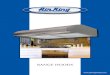 RANGE HOODS - MBA Marketing Incmbamarketinginc.com/wp-content/uploads/2016/04/AirKing_RangeH… · These range hoods typically have a chimney or a soffit for the ducting and replace