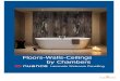 F W Ceilings by Chambers...2 beautiful bathrooms Be inspired in your bathroom by what laminate can do. It’s the perfect material for today’s bathroom interiors, combining easy