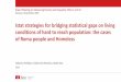Istat strategies for bridging statistical gaps on living ...€¦ · not entered in the civil registry, or residing in municipalities other than those where they gravitated. About