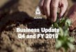Business Update Q4 and FY 2019€¦ · Strong Balance Sheet +107 +117 Q4 2019 FY 2019 1,055 656 Net Debt 31/12/19 LTM EBITDA +76 +231 +82 -66 +324 Inventory Receivables Payables Joiners