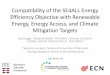 Compatibility of the SE4ALL Energy Efficiency Objective with ...• Achieving the SE4ALL objectives is compatible with keeping global warming under 2 (between 50 and 66% probability),