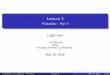 Lecture 3 - Probability - Part 3nlp.jbnu.ac.kr/BML2019/slides_freda_2018/lec3-part3.pdf · Lecture 3 Probability - Part 3 Luigi Freda ALCOR Lab DIAG University of Rome "La Sapienza"