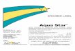 10723.Aqua Star Specimen - domyown.com · Manufactured by: ALBAUGH, INC. Ankeny, Iowa 50021 FOR CHEMICAL SPILL, LEAK, FIRE, OR EXPOSURE, CALL CHEMTREC (800) 424-9300 4058AL AD101002