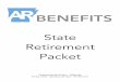 State Retirement Packet...PO Box 15610 · Little Rock, AR 72231 · 877-815-1017 State Retirement Packet Retirement Basics For members getting ready to retire, the boxes below can give