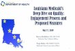 Louisiana Medicaid’s Deep Dive on Quality: Engagement ... · Initial Quality measures survey to gain feedback on what measures should be maintained, ideas for new inclusion, and
