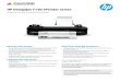 HP Designjet T120 ePrinter series - CanCADD · 2019-06-07 · HP Designjet T120 ePrinter series. Technical specifications. Print. Line drawings. 3. 70 sec/page on A1/D, 40 A1/D prints