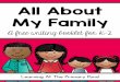 All About My Family Free Book - teachertimetogo.com€¦ · All About My Family A free writing booklet for K-2 Learning At The Primary Pond. Dear Teacher, Thank you for downloading