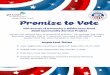 Promise to Vote · Greetings Girl Scouts, Families and Friends! The national, state, and local election process will be top of the news until Election Day in November. The Girl Scout