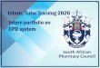 Intern/Tutor Training 2020 Intern portfolio on CPD system · 2020-04-01 · Important Resources • The 2020 Intern and Tutor Manual for the pre-registration experience of pharmacist